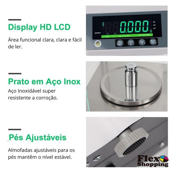 Balança Analítica Alta Precisão 0,001g - Imagem 6